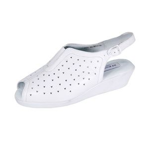 👡 24 HOUR COMFORT Cassie Wide Width Leather Wedge Sandals 👡